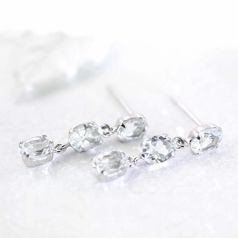 Pt900 アクアマリン トリロジーピアス_02