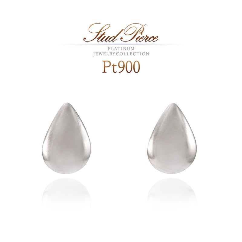 Pt900 ティアドロップ ピアス_01