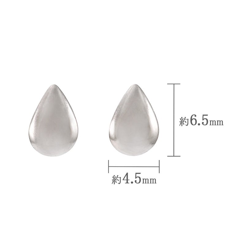 Pt900 ティアドロップ ピアス_04