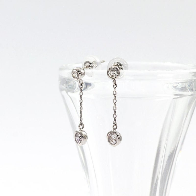 Pt900 ダイヤモンド ロングピアス_02