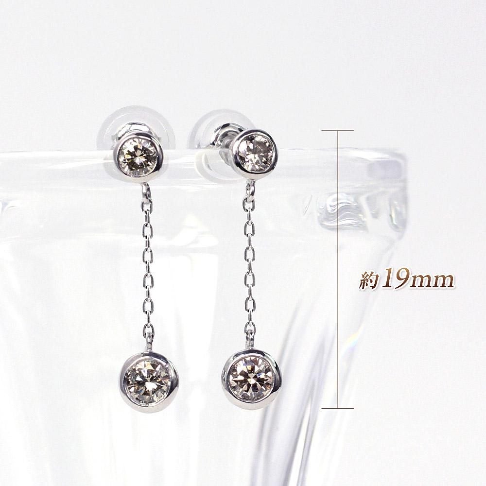 Pt900 ダイヤモンド ロングピアス_04