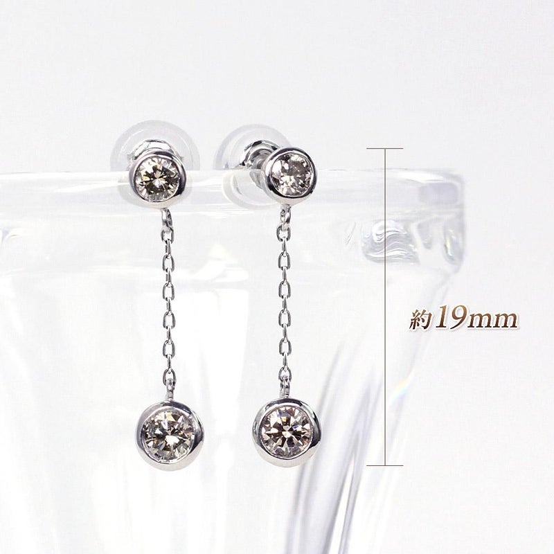 Pt900 ダイヤモンド ロングピアス_04
