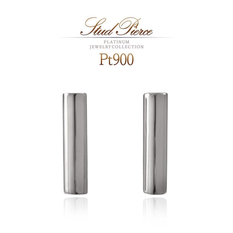 Pt900 バーモチーフピアス_01