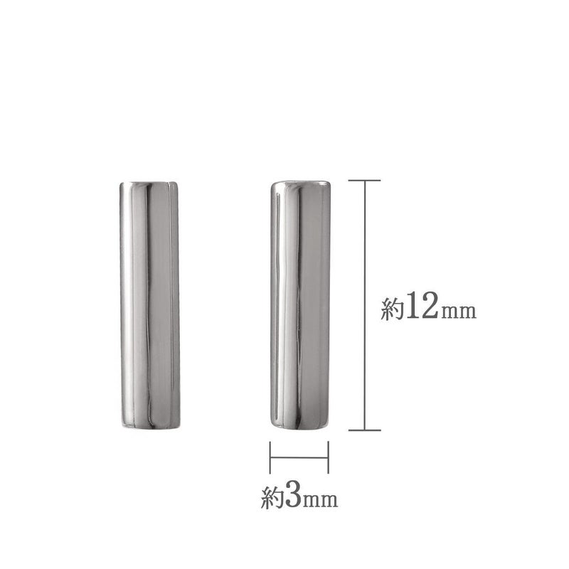 Pt900 バーモチーフピアス_05