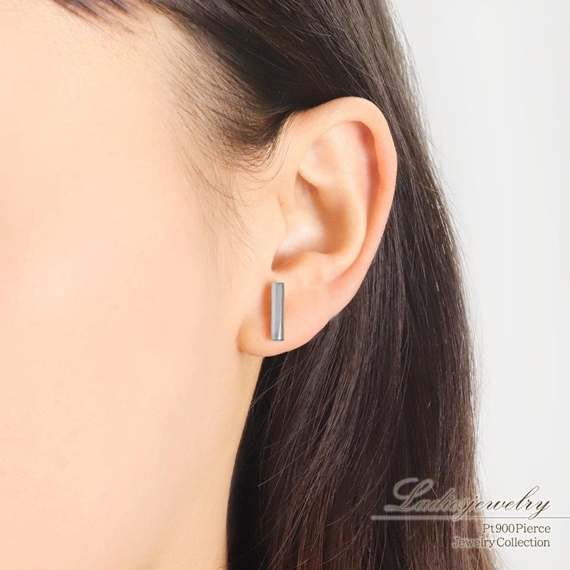 Pt900 バーモチーフピアス_10