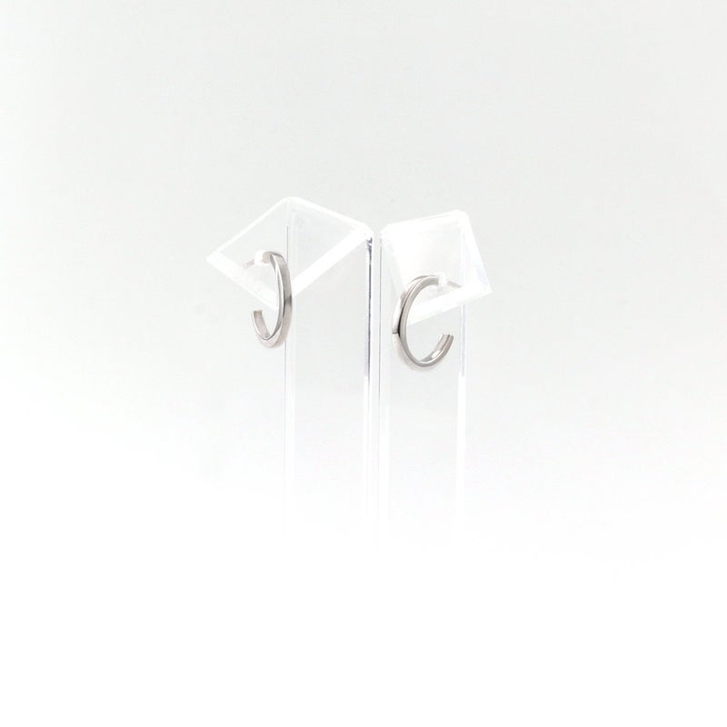 Pt900 半円フープ ピアス_09