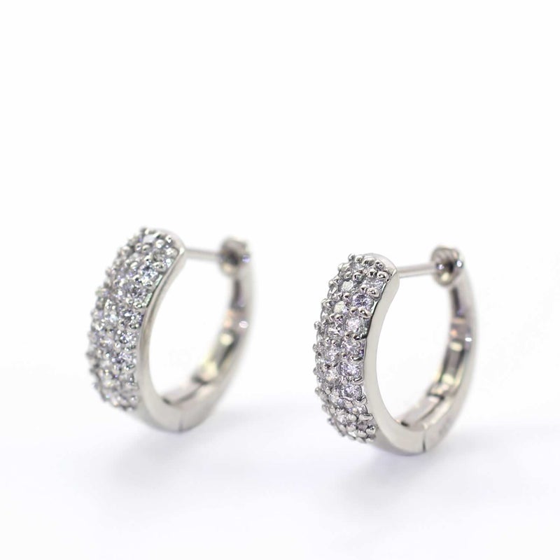 Pt900 ダイヤモンド フープピアス  【製作期間：約30日】_04