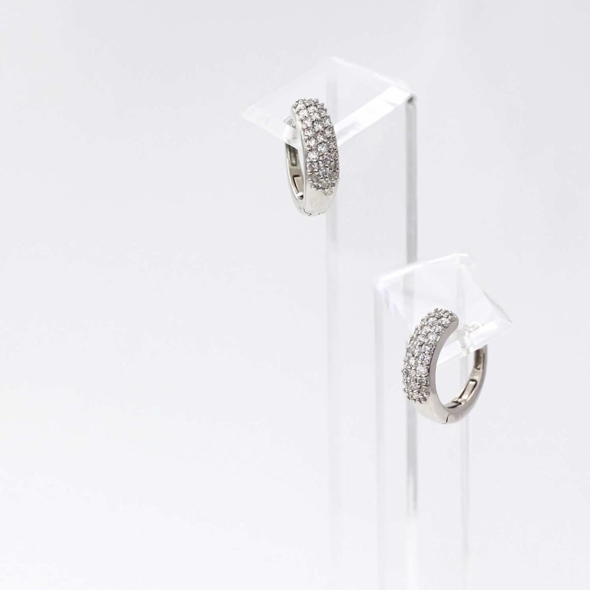 Pt900 ダイヤモンド フープピアス  【製作期間：約30日】_05