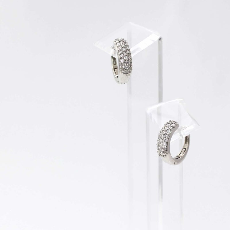 Pt900 ダイヤモンド フープピアス  【製作期間：約30日】_05