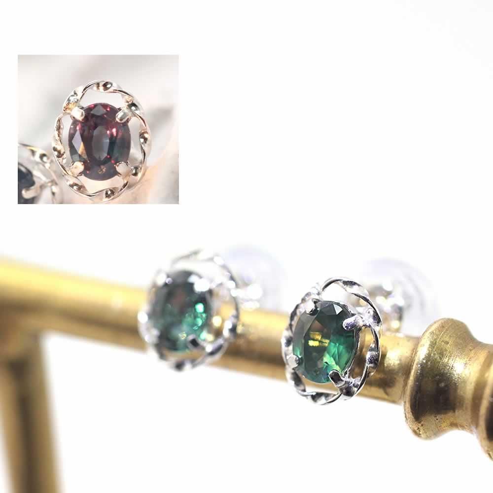 Pt900 アレキサンドライト ピアス_03