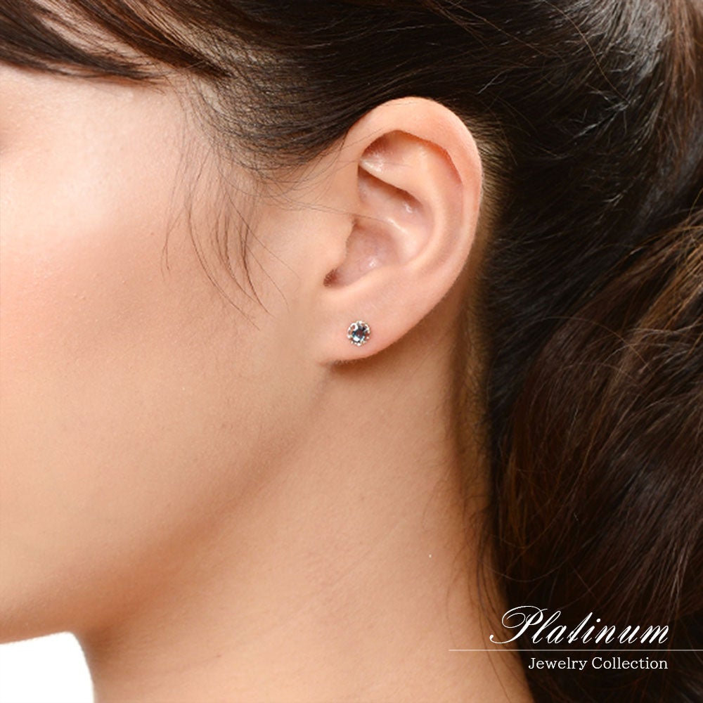 Pt900 アレキサンドライト ピアス_04