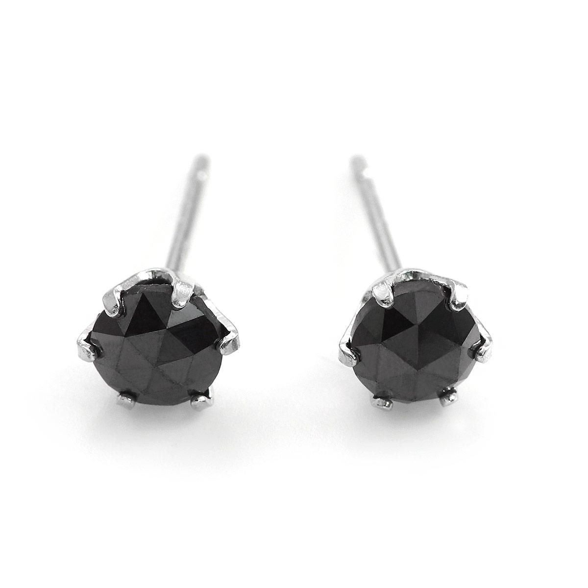 Pt900 ブラックダイヤモンド ピアス | Jewelry ROLA（ジュエリーローラ）
