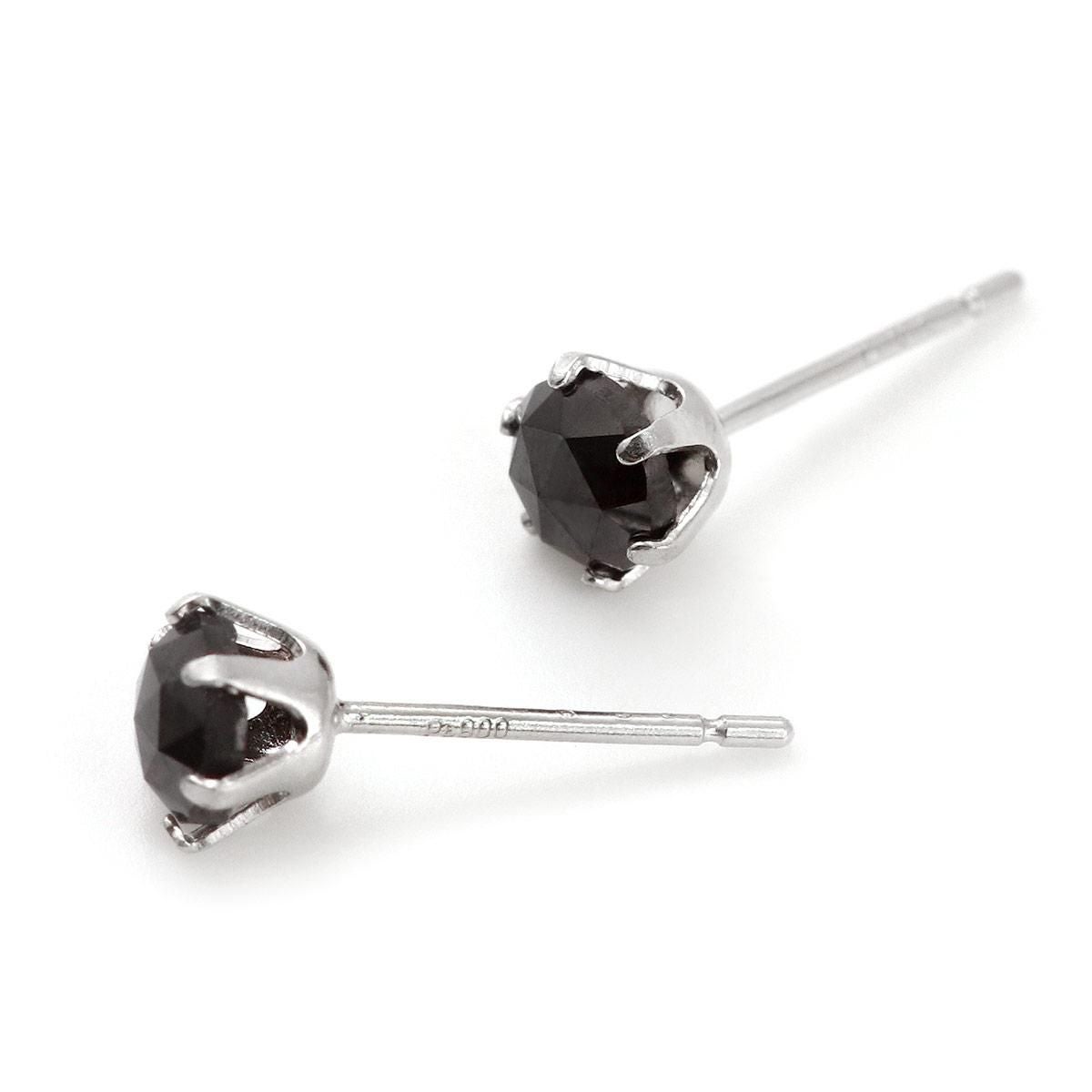 Pt900 ブラックダイヤモンド ピアス | Jewelry ROLA（ジュエリーローラ）