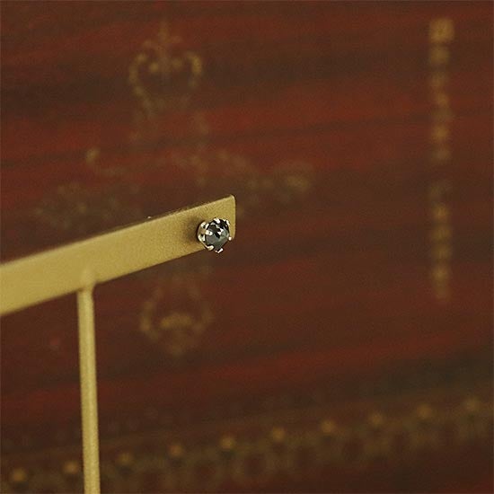 Pt900 ブラックダイヤモンド ピアス (片耳)_12