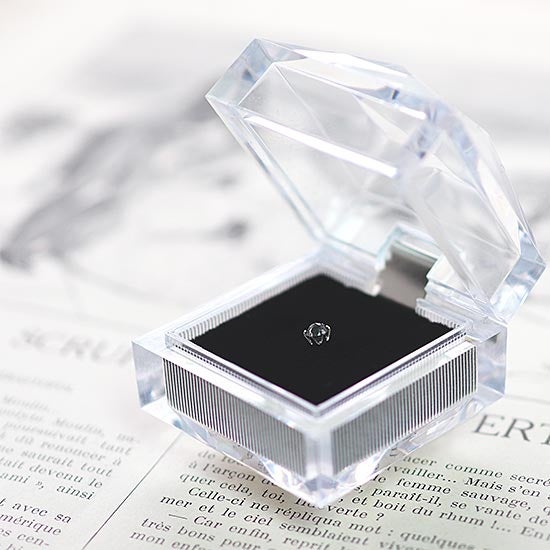 Pt900 ブラックダイヤモンド ピアス (片耳)_14