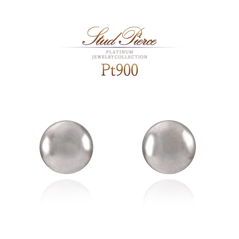 Pt900 丸玉ピアス_01