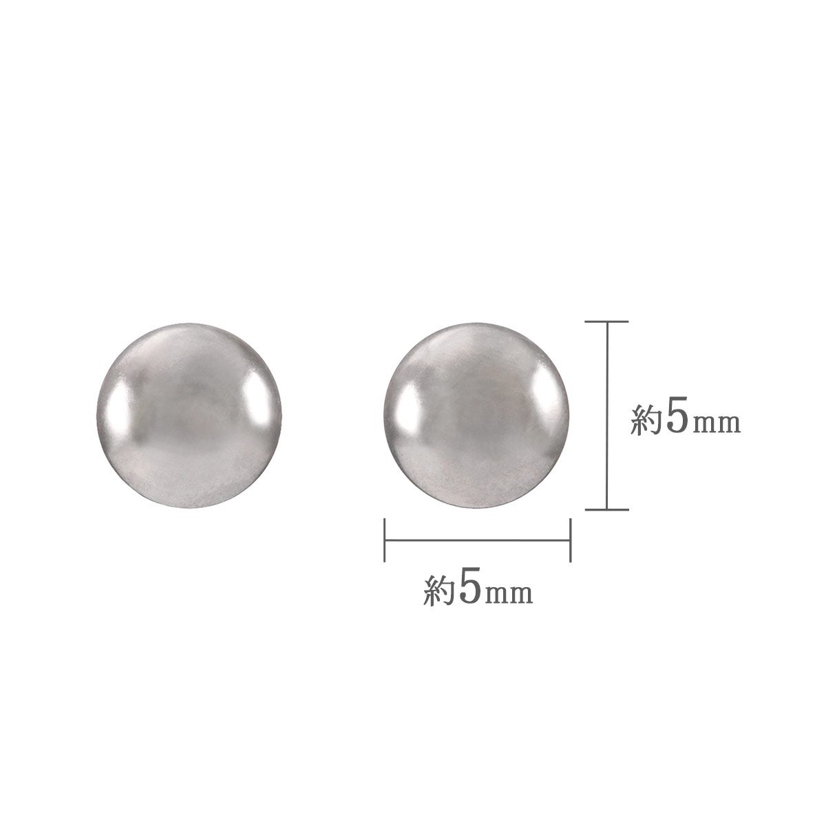 Pt900 丸玉ピアス_04