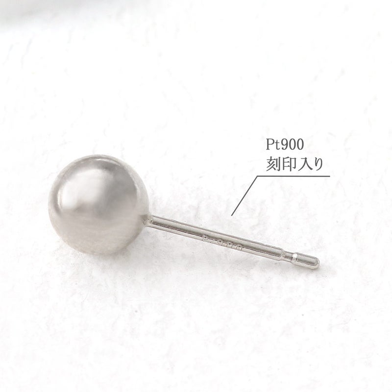 Pt900 丸玉ピアス_05