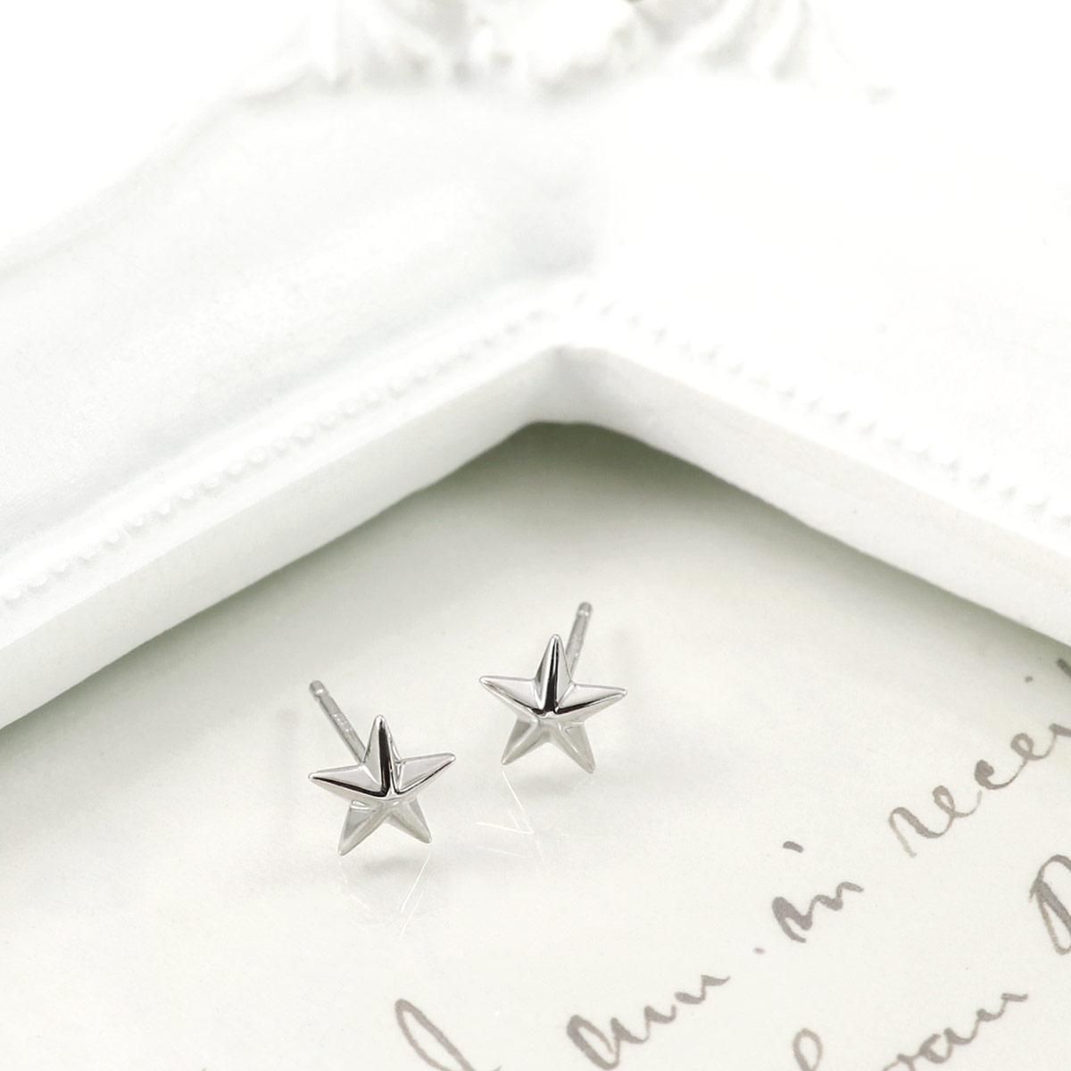 Pt900 星モチーフ ピアス_03