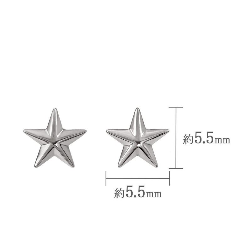 Pt900 星モチーフ ピアス_05