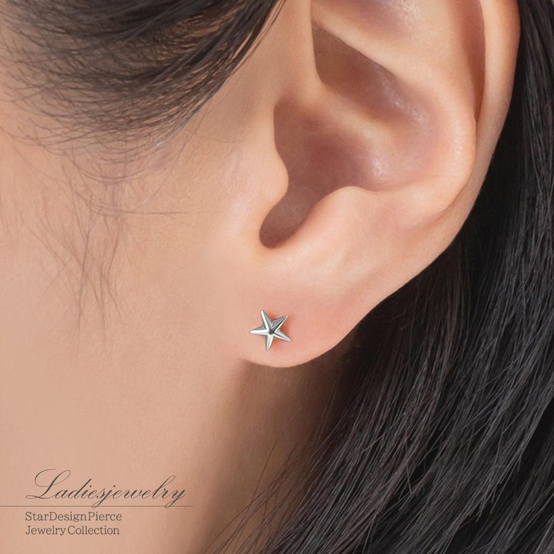 Pt900 星モチーフ ピアス_09