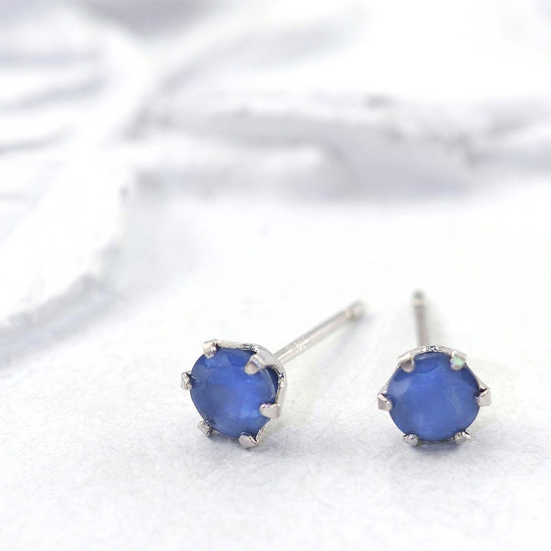 Pt900 サファイア ピアス 9月 誕生石_02