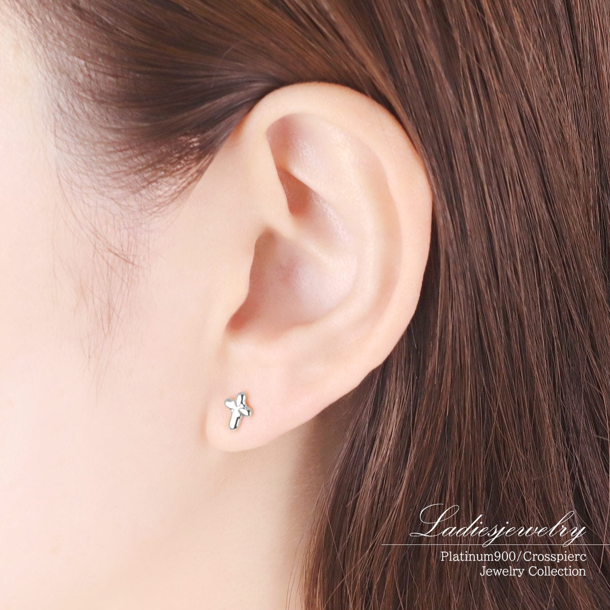 Pt900 クロスモチーフ ピアス_10