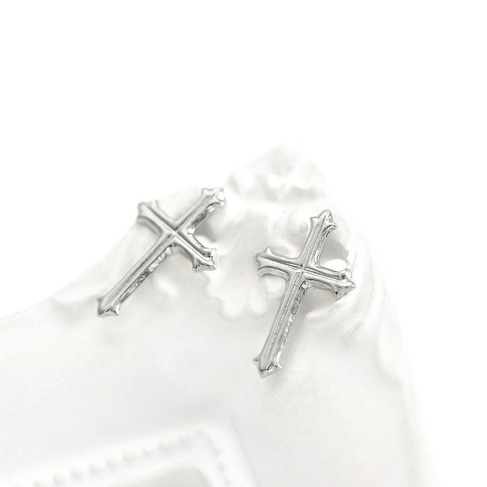 Pt900 クロス ピアス_02