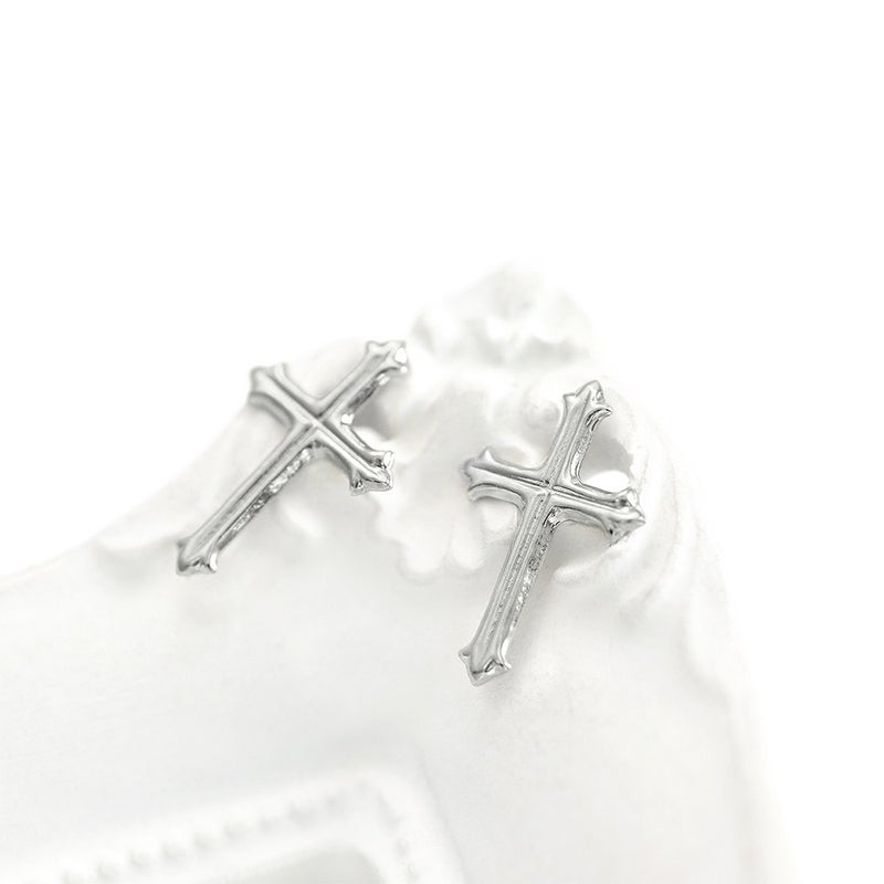 Pt900 クロス ピアス_02