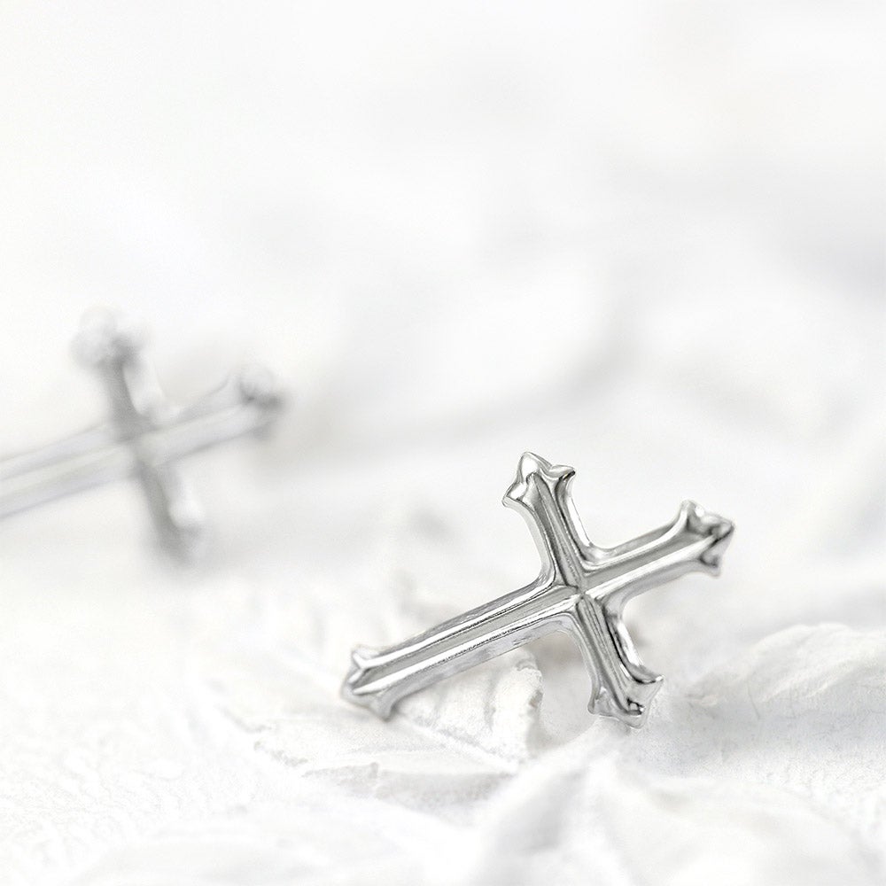 Pt900 クロス ピアス_04