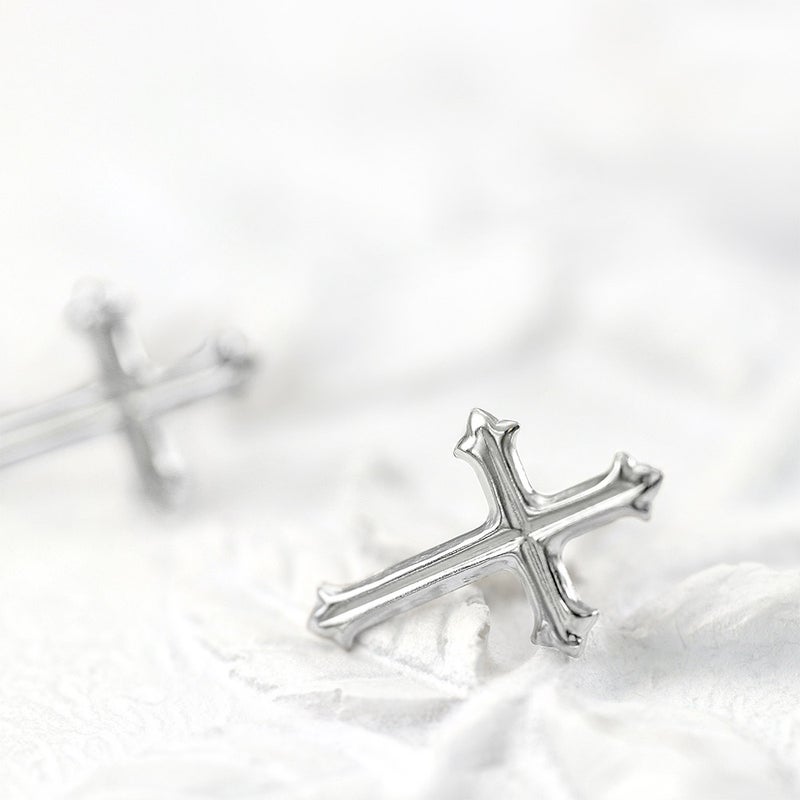 Pt900 クロス ピアス_04