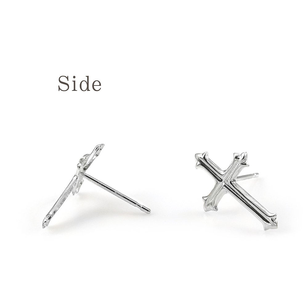 Pt900 クロス ピアス_09