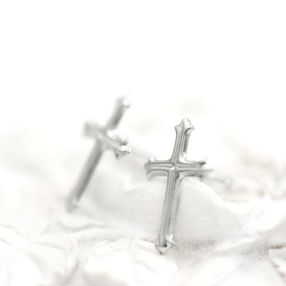 Pt900 クロス ピアス_10