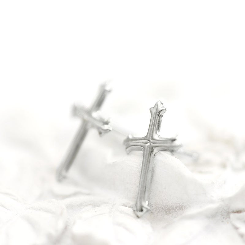 Pt900 クロス ピアス_10