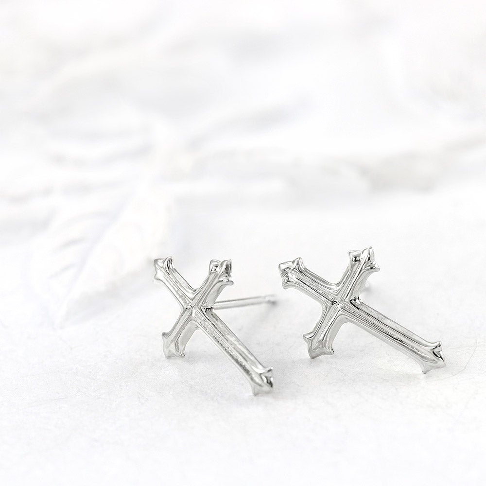 Pt900 クロス ピアス_12