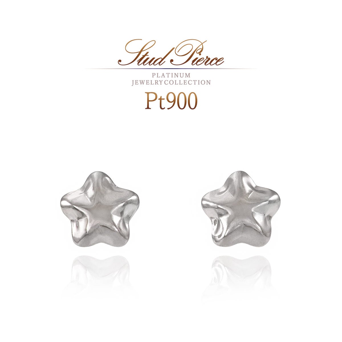 Pt900 スターピアス_01
