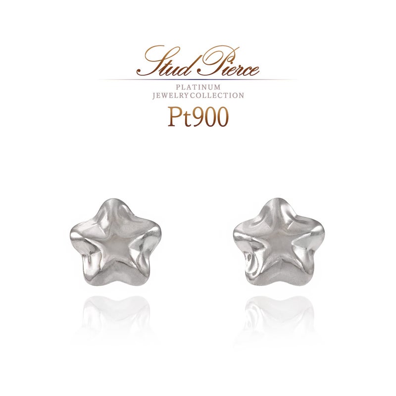 Pt900 スターピアス_01