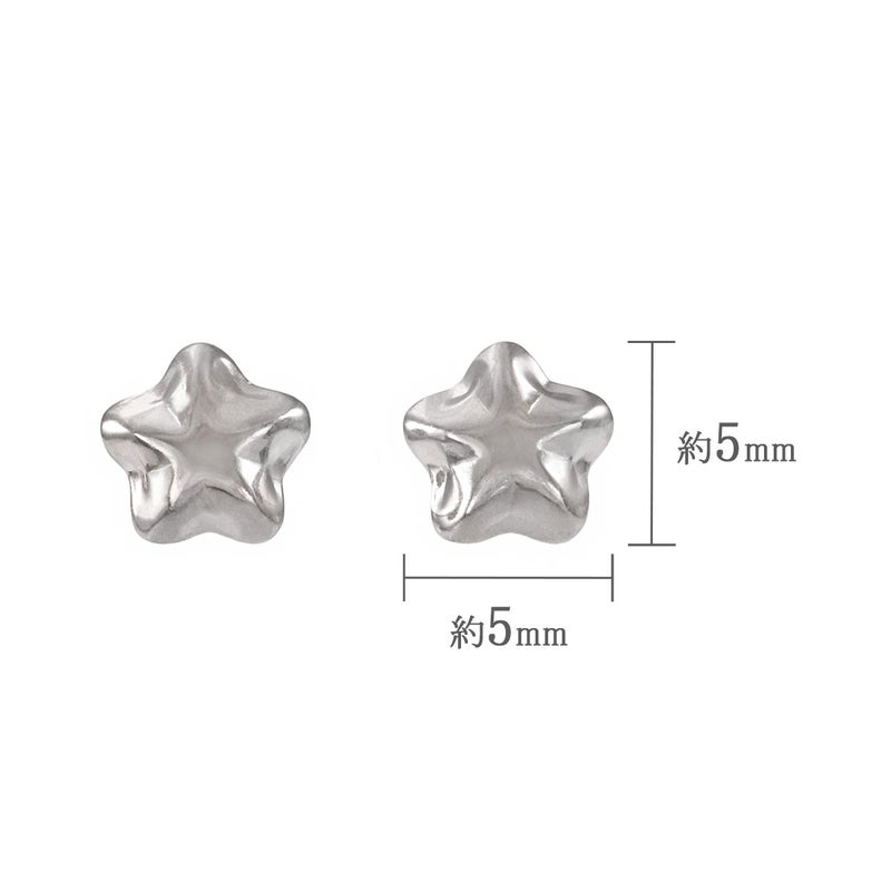 Pt900 スターピアス_04