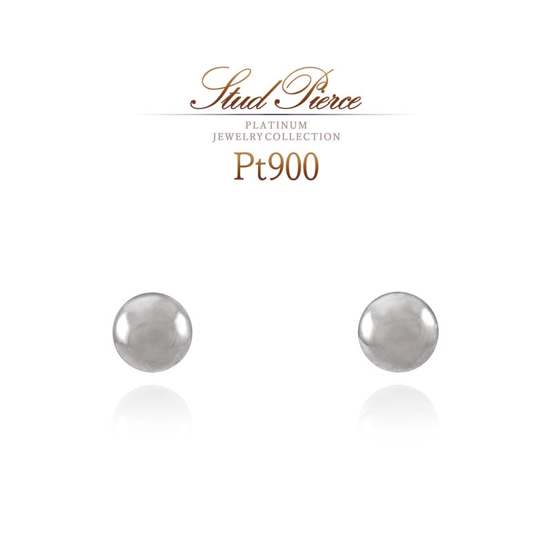 Pt900 丸玉モチーフ ピアス_01