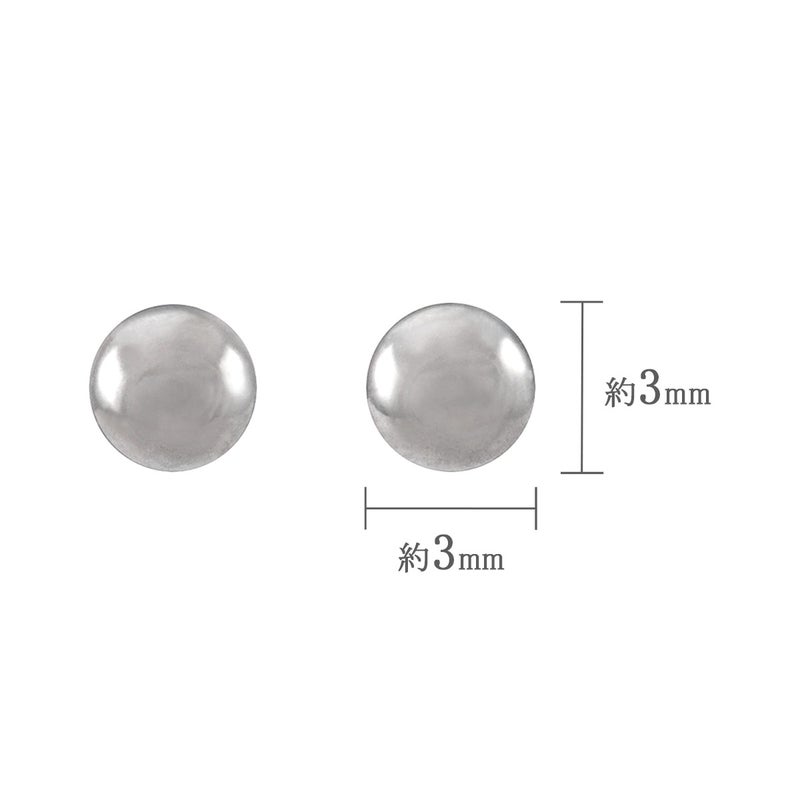 Pt900 丸玉モチーフ ピアス_04