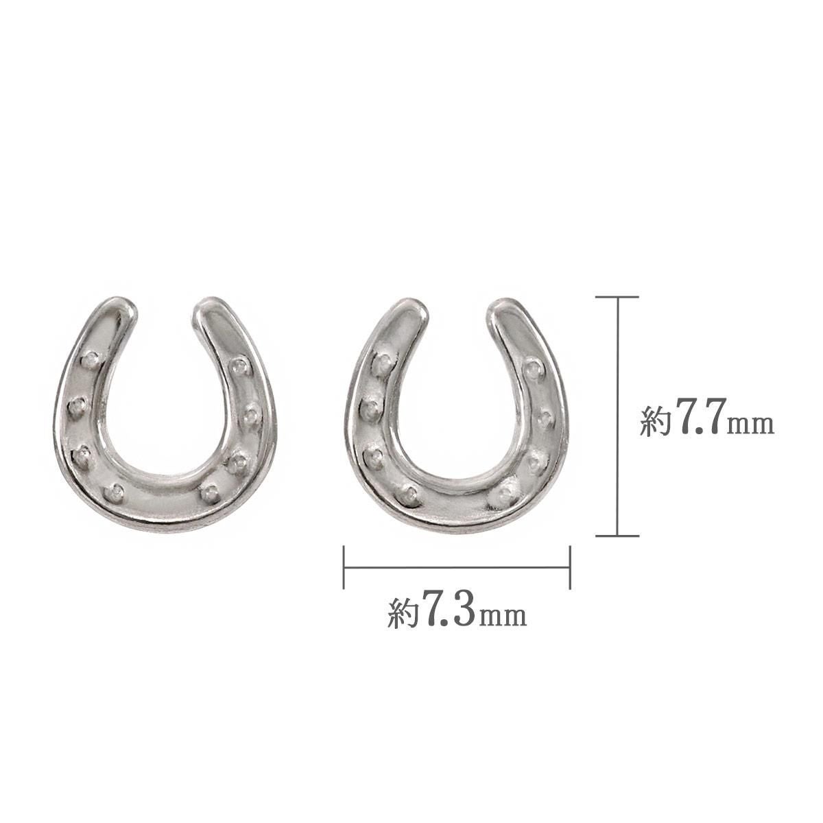 Pt900 馬蹄（ホースシュー）ピアス_05