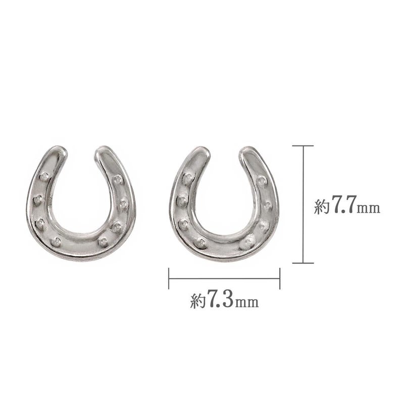 Pt900 馬蹄（ホースシュー）ピアス_05