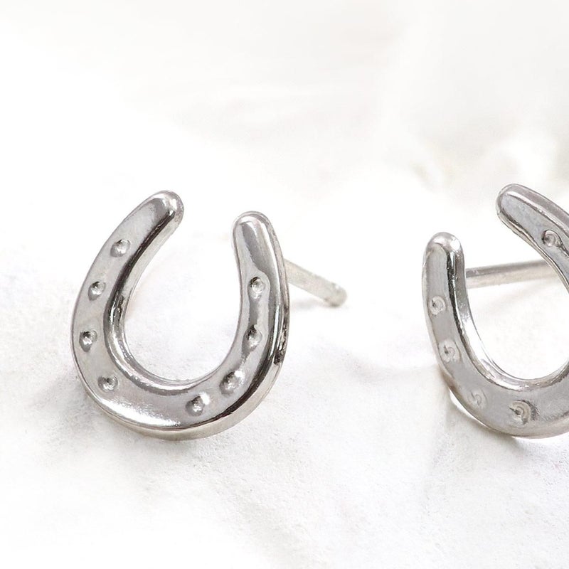 Pt900 馬蹄（ホースシュー）ピアス_09