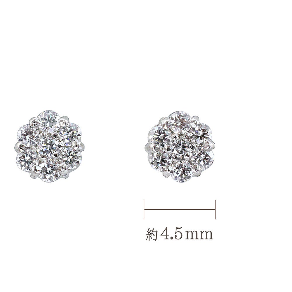 Pt900 ダイヤモンド ピアス_05