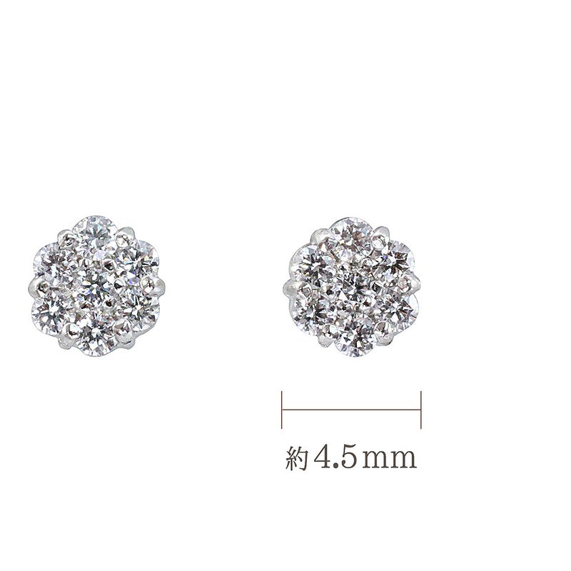 Pt900 ダイヤモンド ピアス_05