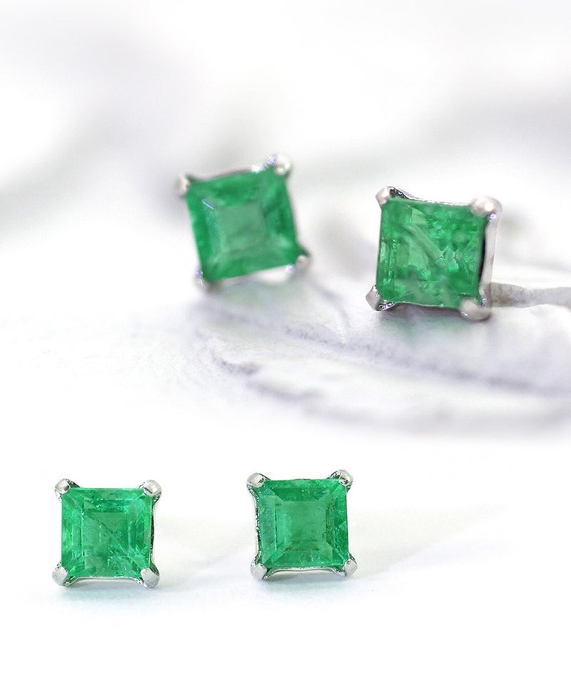 Pt900 エメラルド ピアス_03