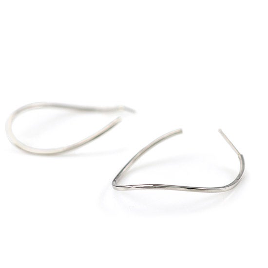 Pt900 ウェーブフープ ピアス_10