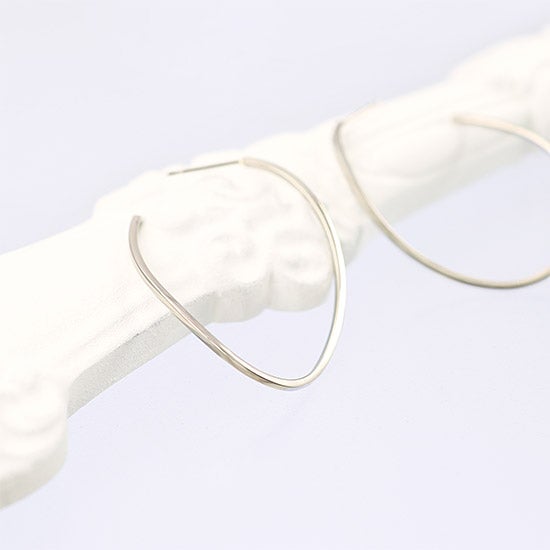 Pt900 ウェーブフープ ピアス_13