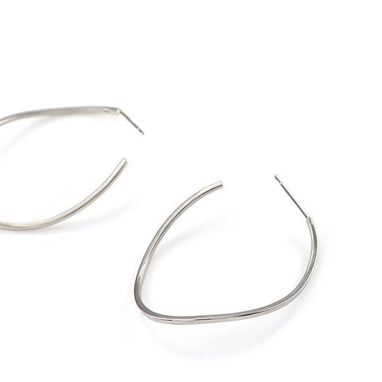 Pt900 ウェーブフープ ピアス_15