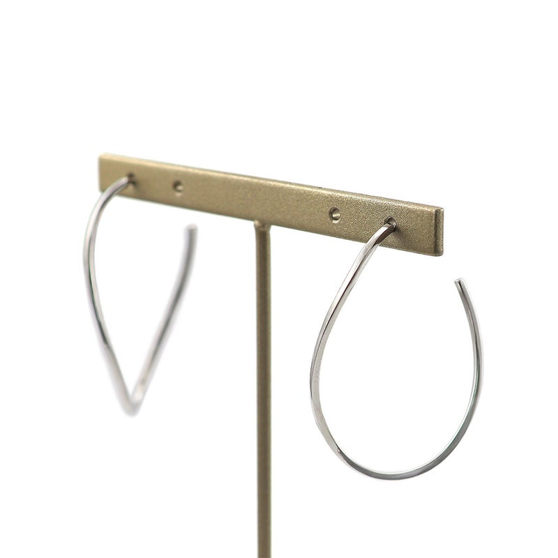 Pt900 ウェーブフープ ピアス_16